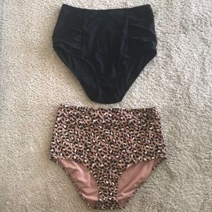 🛍 NWOT! Black High waisted aerie bikini bottom